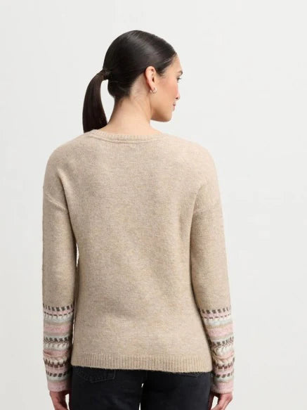 Jacquard Cuff Sweater