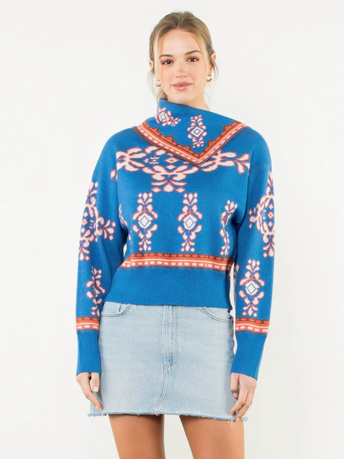 Bandana Print Sweater