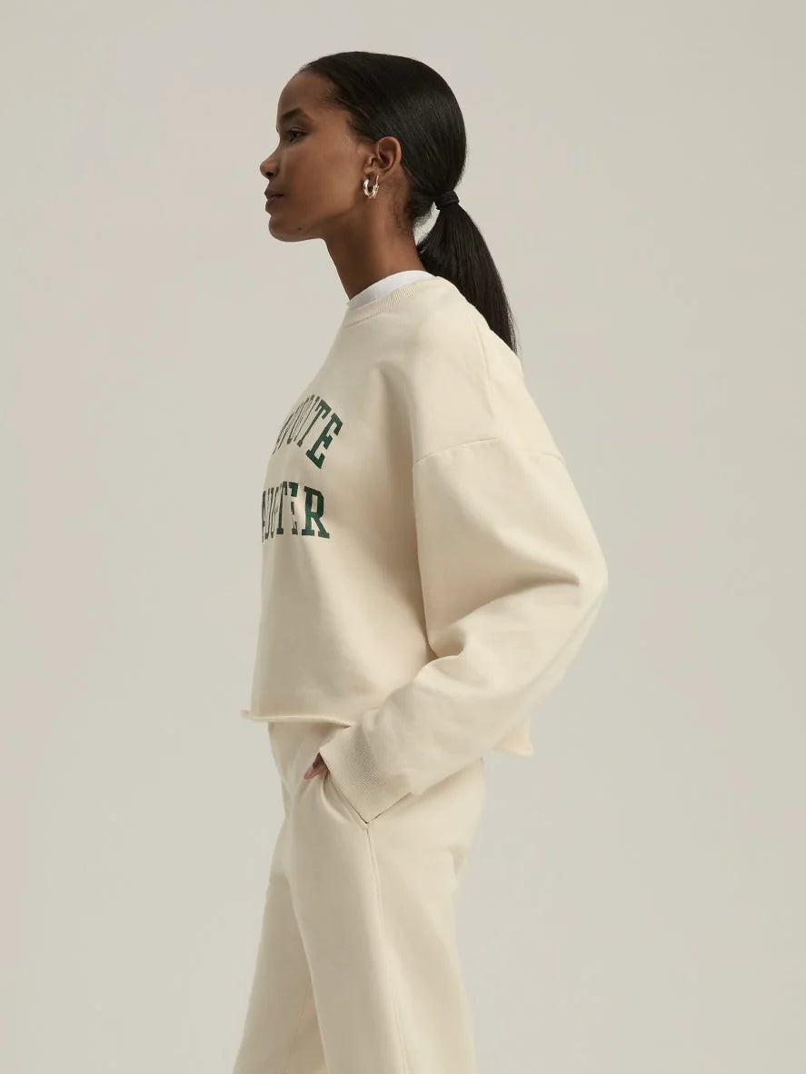 {Favorite Daughter} Cropped Collegiate Sweatshirt