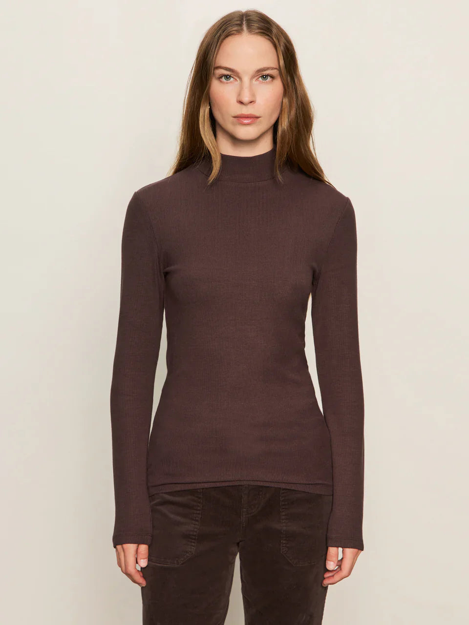 {Sanctuary} Mock Neck Essential Basic Top