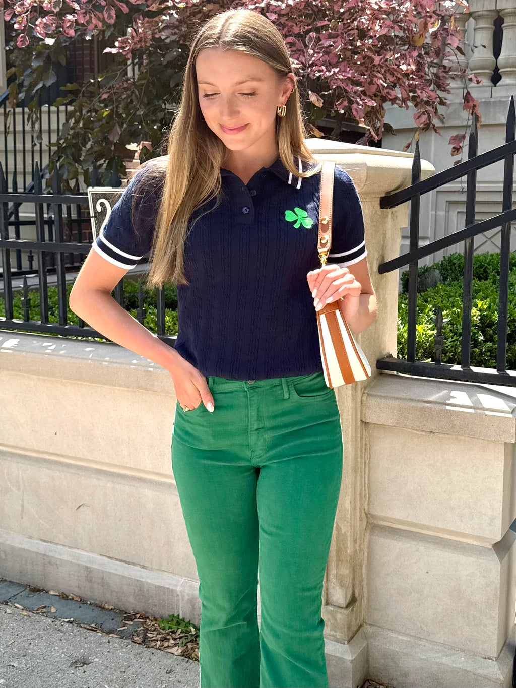 Custom Shamrock Cable Prep Polo