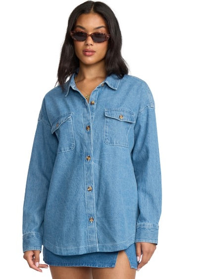 Fadeaway Denim Shacket