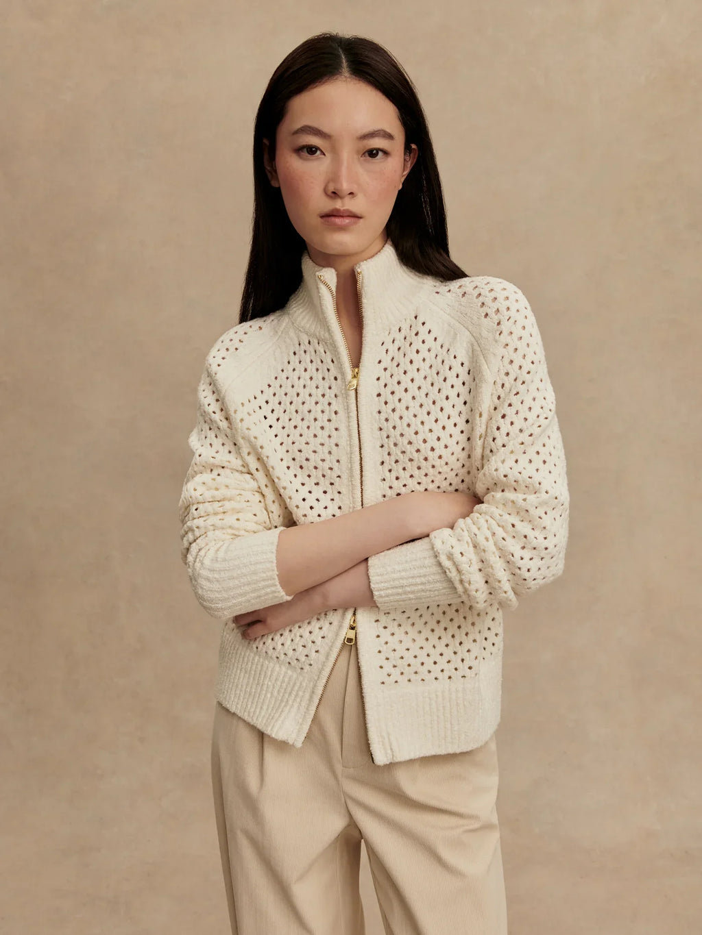 {Varley} Mandy Boucle Knit Jacket