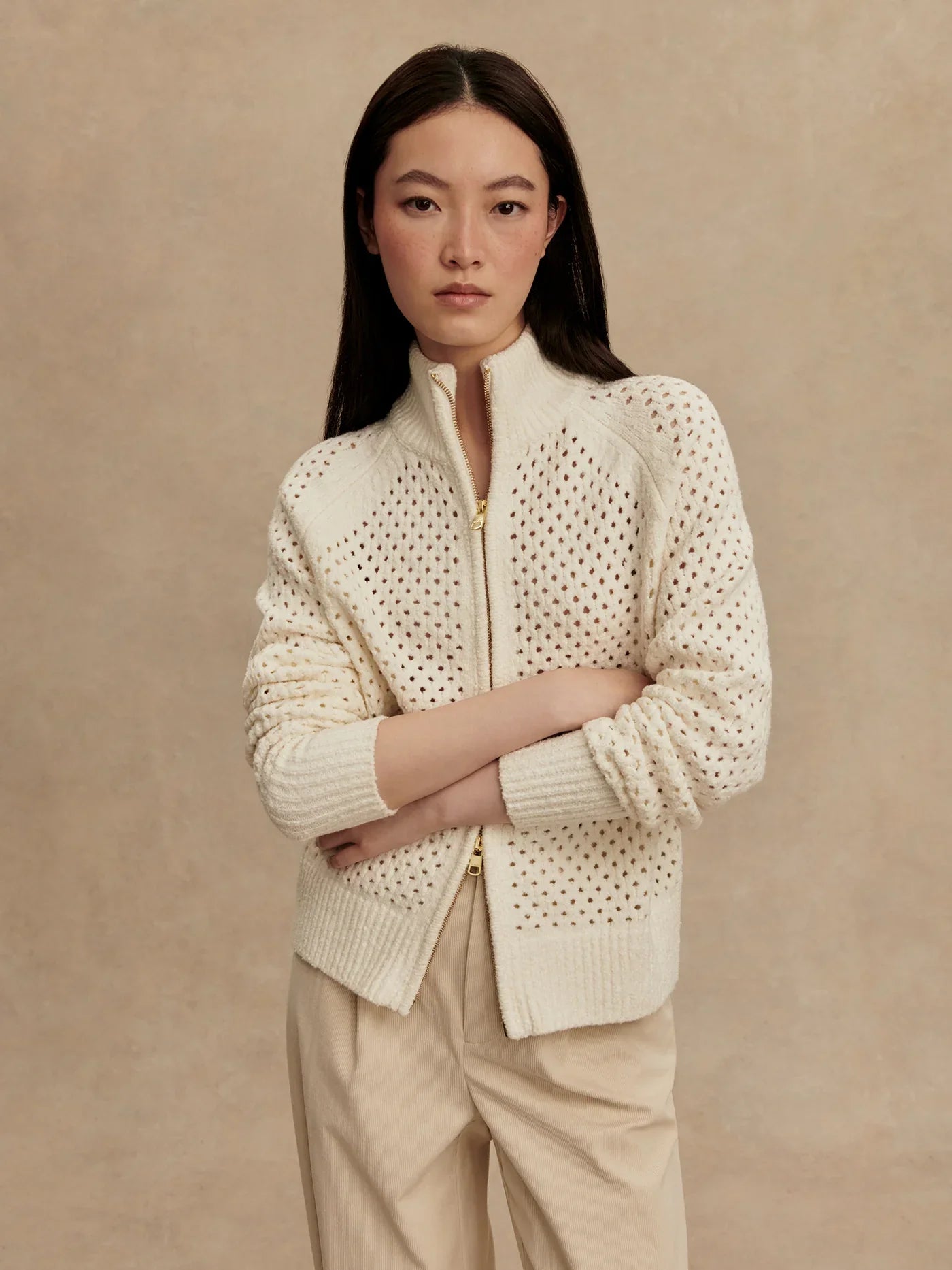 {Varley} Mandy Boucle Knit Jacket
