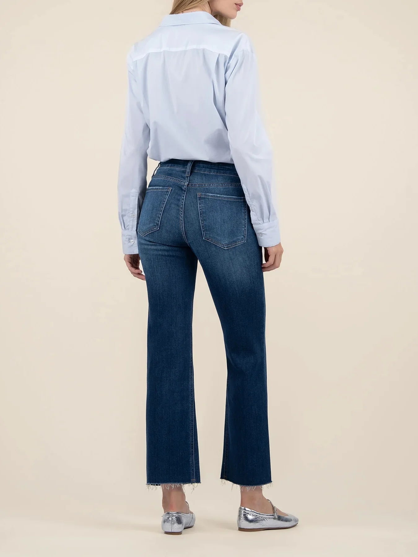 Kut Jeans : Kelsey High Rise Fab Ab Ankle Flare