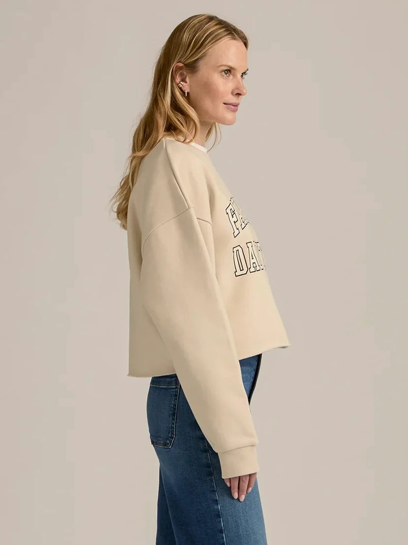 {Favorite Daughter} Cropped Collegiate Sweatshirt