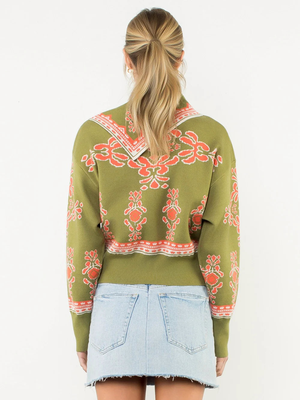 Bandana Print Sweater