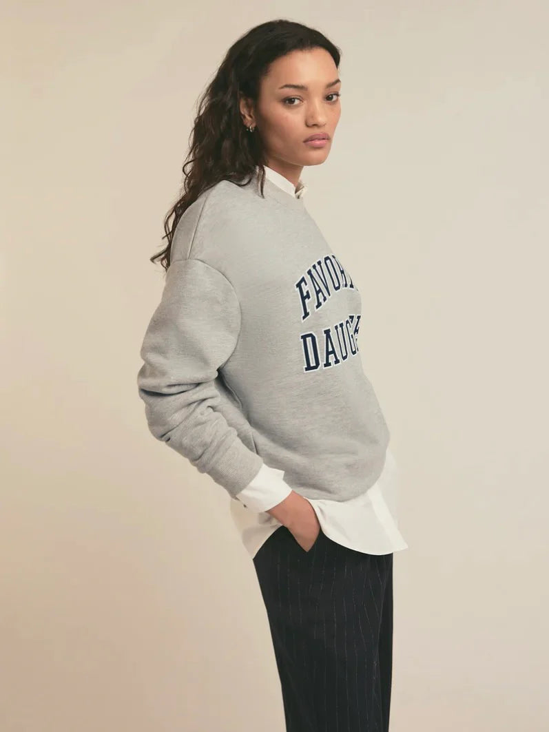 {Favorite Daughter} Collegiate Crewneck Sweatshirt