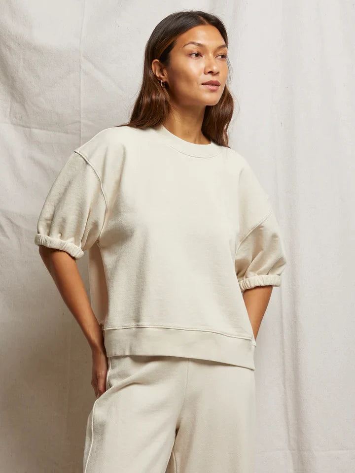{perfectwhitetee} Rebecca Puff Sleeve Sweatshirt