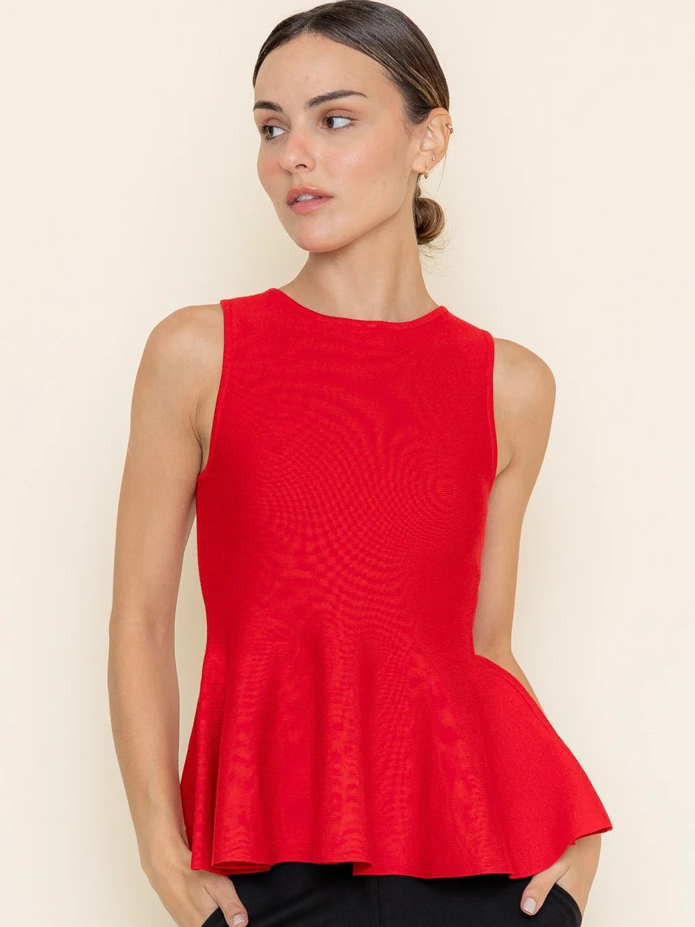 Chic Knit Peplum Top