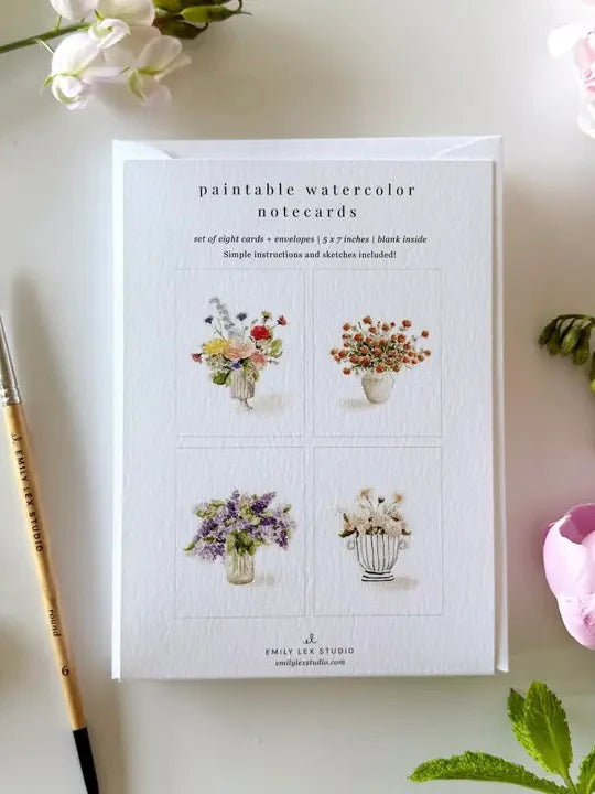 Emily Lex Paintable Notecards