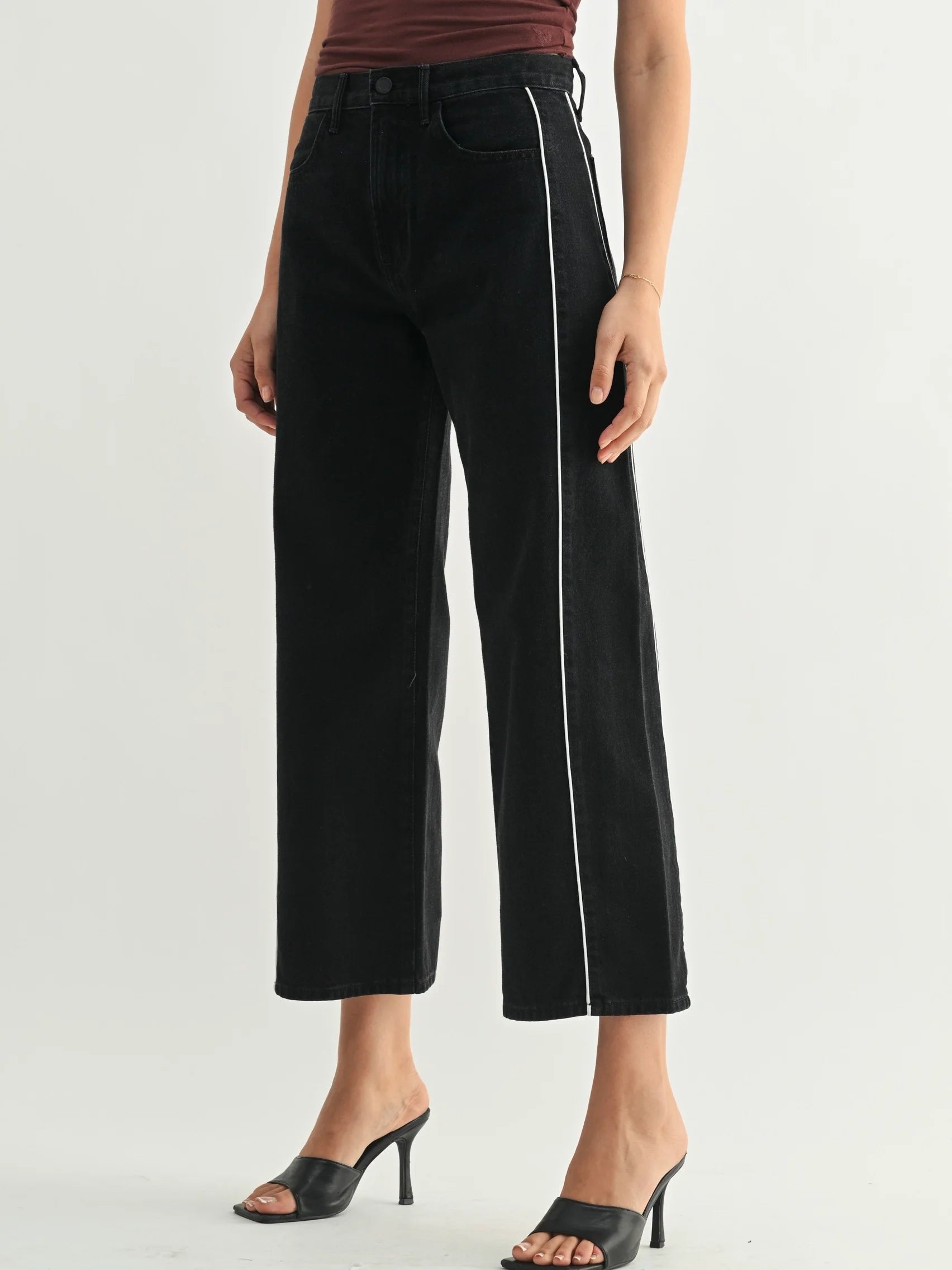 Just Black Denim : Barrel Twist Stripe Jean