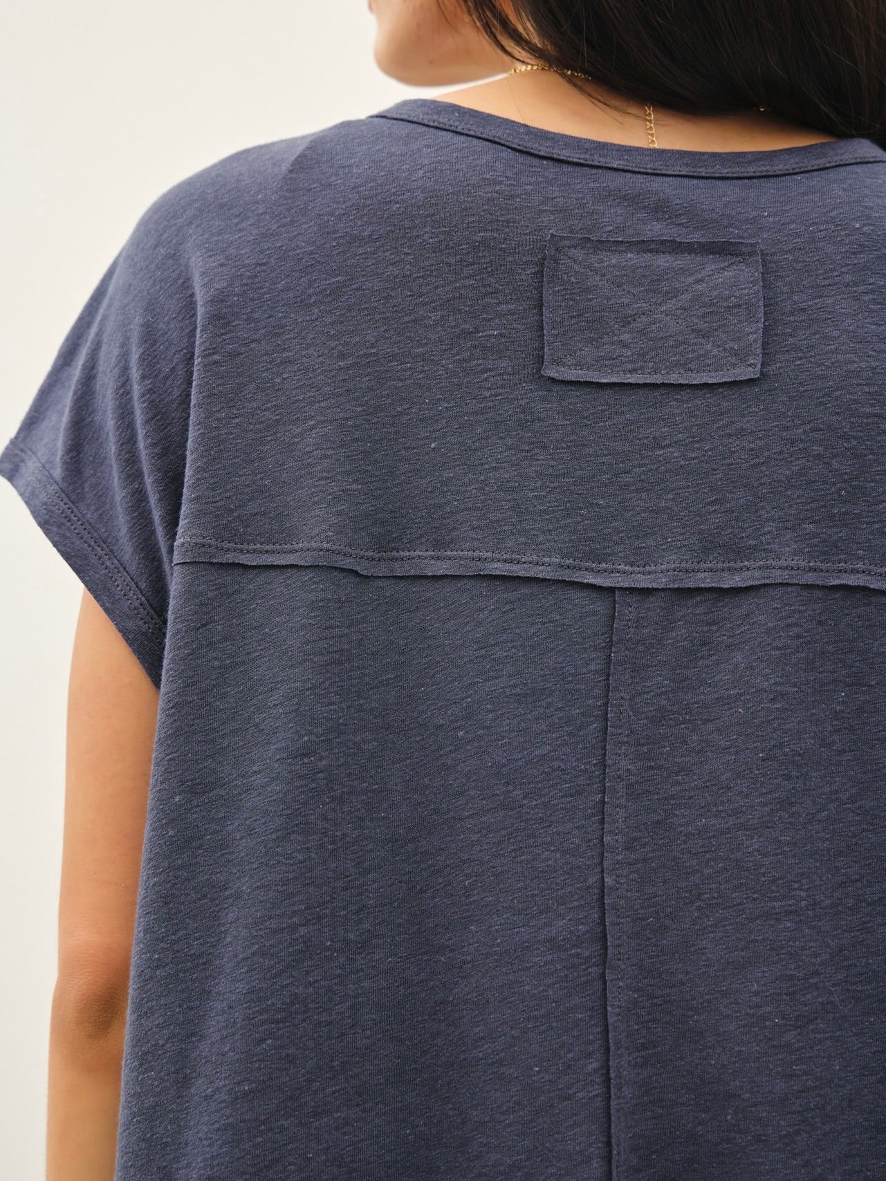 Hallie Linen Boxy Tee