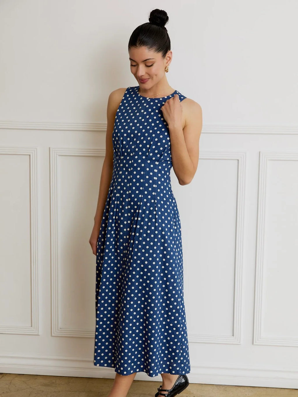 Penny Polka Dot Midi Dress
