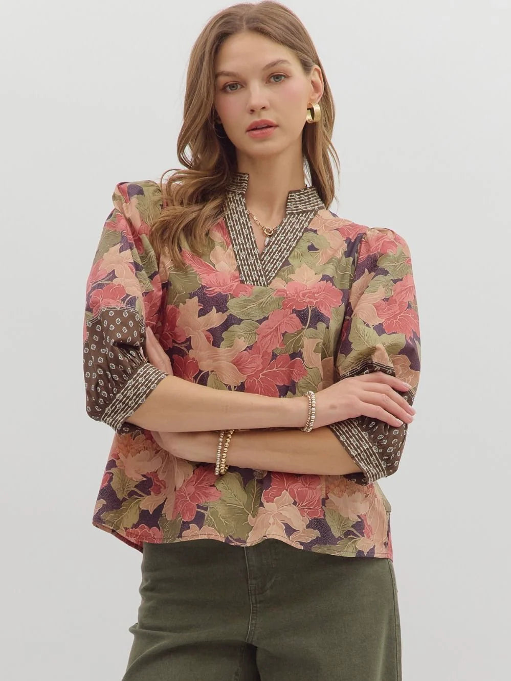 Falling Autumn Leaves Top