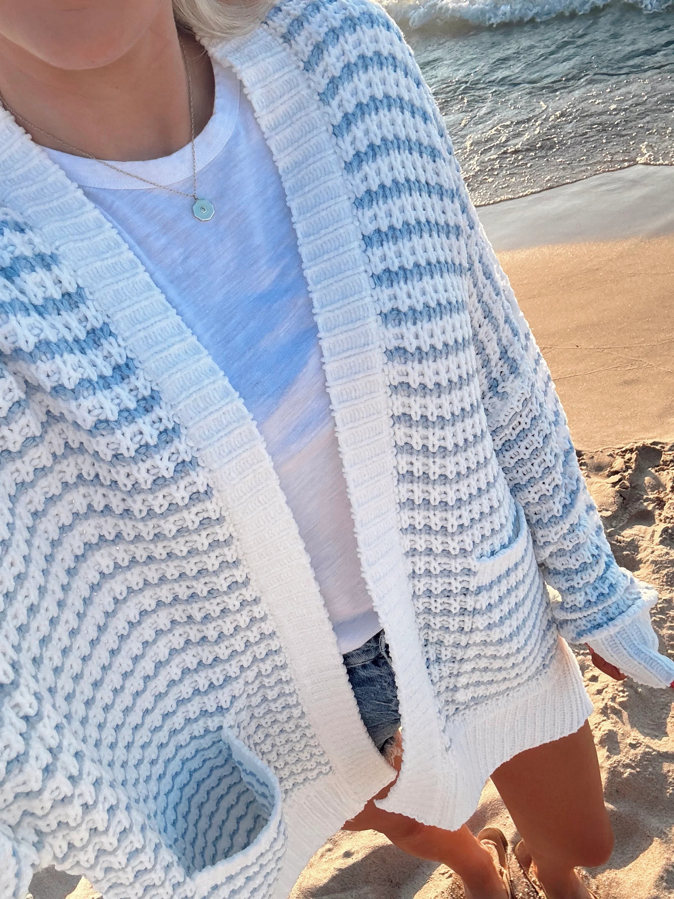 Lake Days Stripe Cardigan