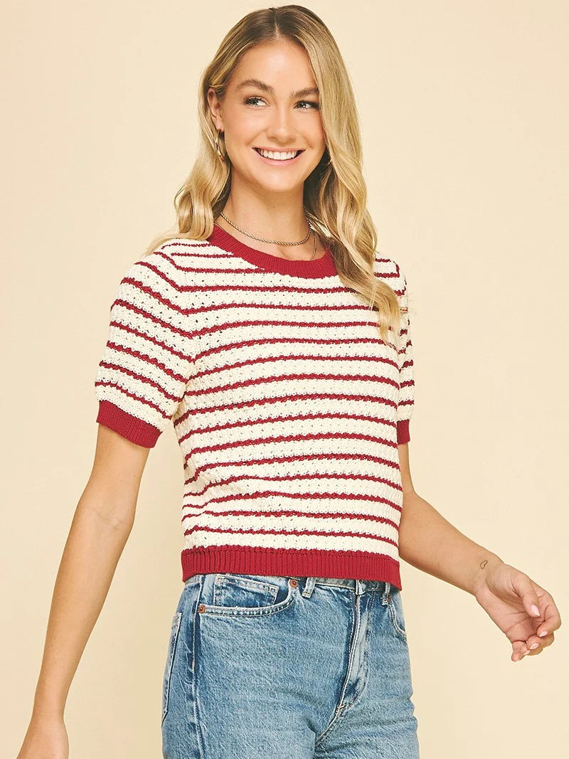 Dayna Short Sleeve Sweater