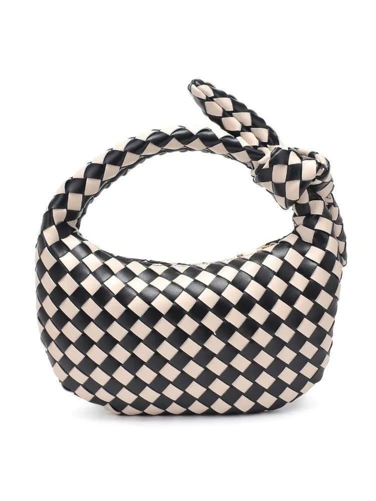 Lizbeth Checkered Clutch