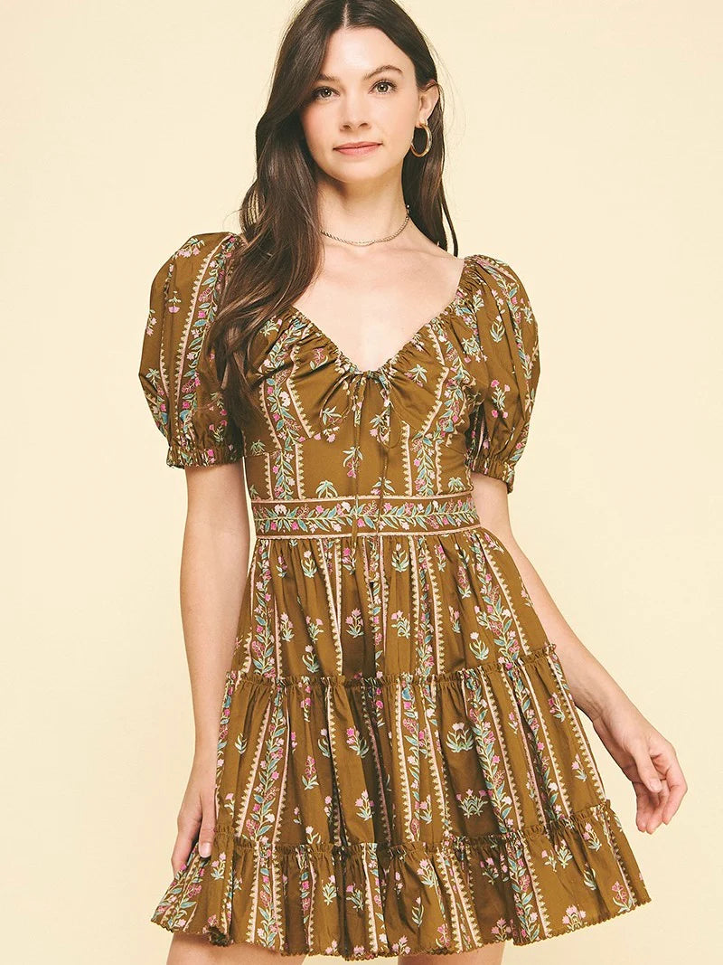 Fannie Floral Tiered Dress