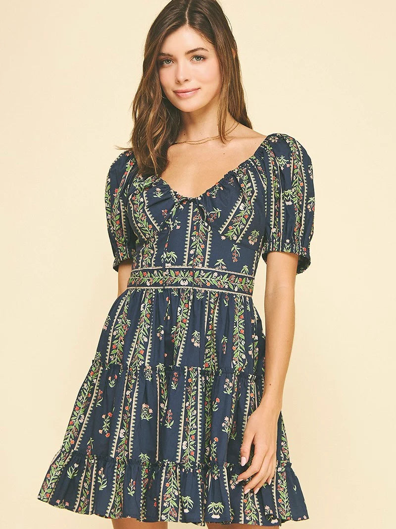 Fannie Floral Tiered Dress