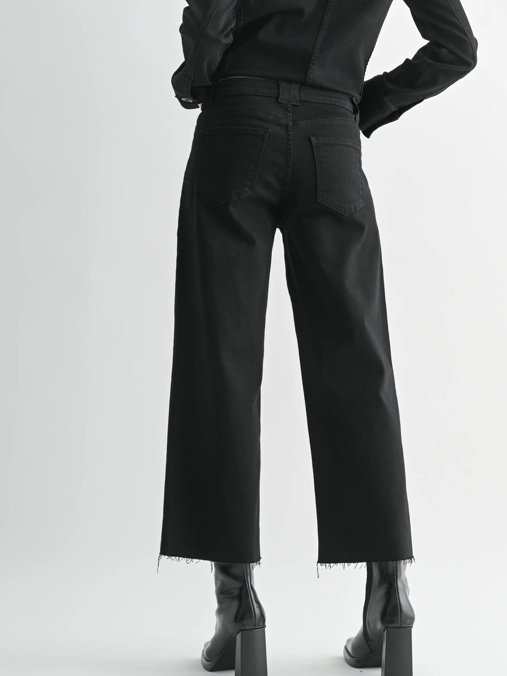 Just Black Denim : Petite Palazzo