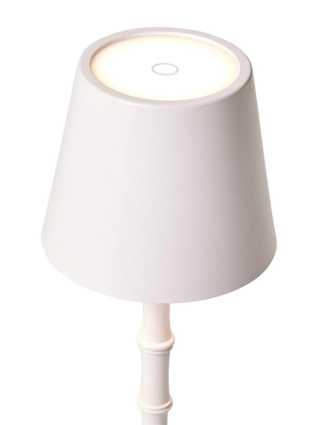 LED Cordless White Bamboo Table Lamp