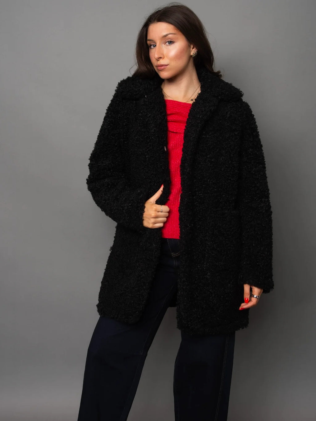 Poodle Fur Sherpa Jacket