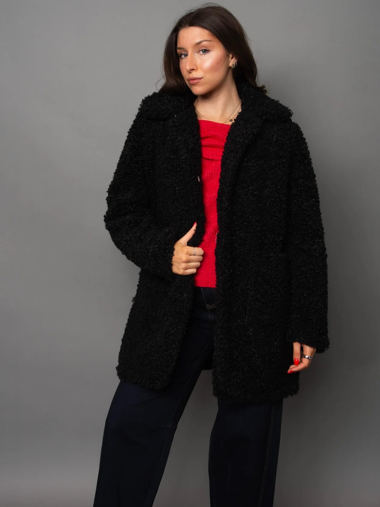 Poodle Fur Sherpa Jacket