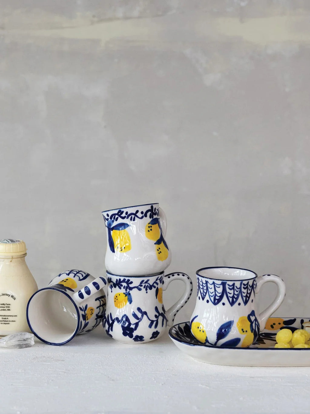 Hand Painted Lemon Mug