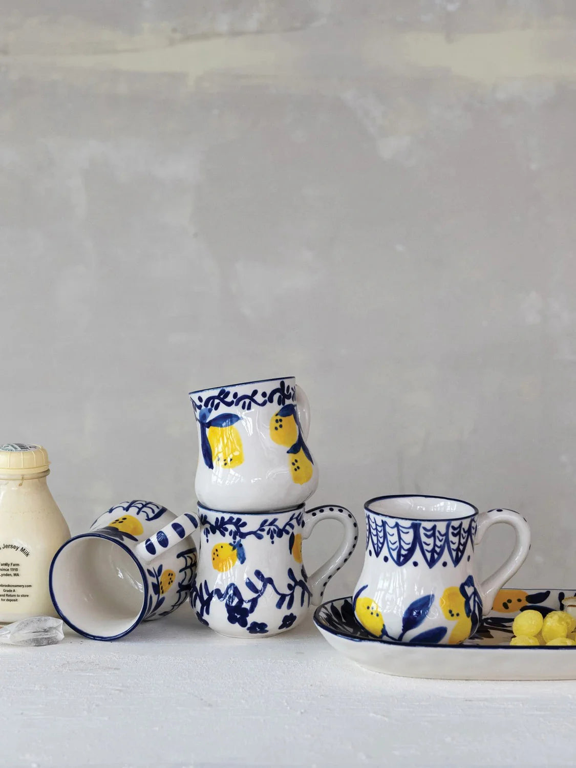 Hand Painted Lemon Mug