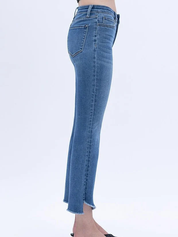 Vervet : Mid Rise Super Soft Crop Flare