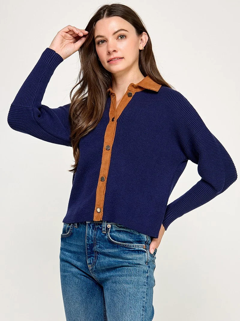 Corduroy Contrast Sweater