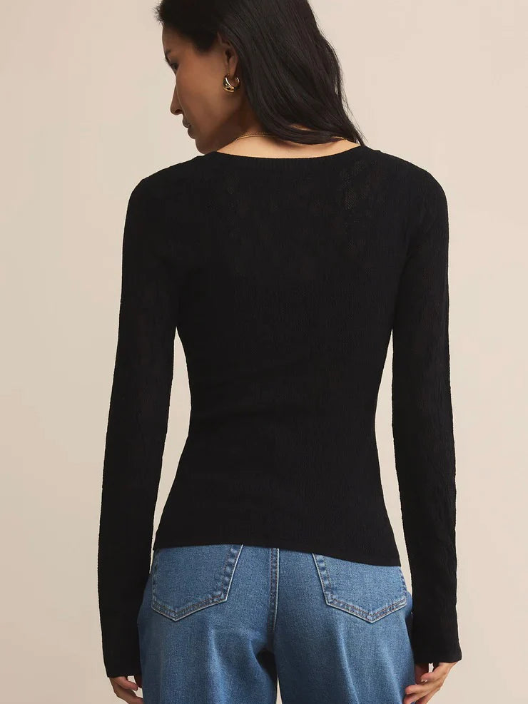 {Z Supply} Tibi Scoop Mesh Sweater