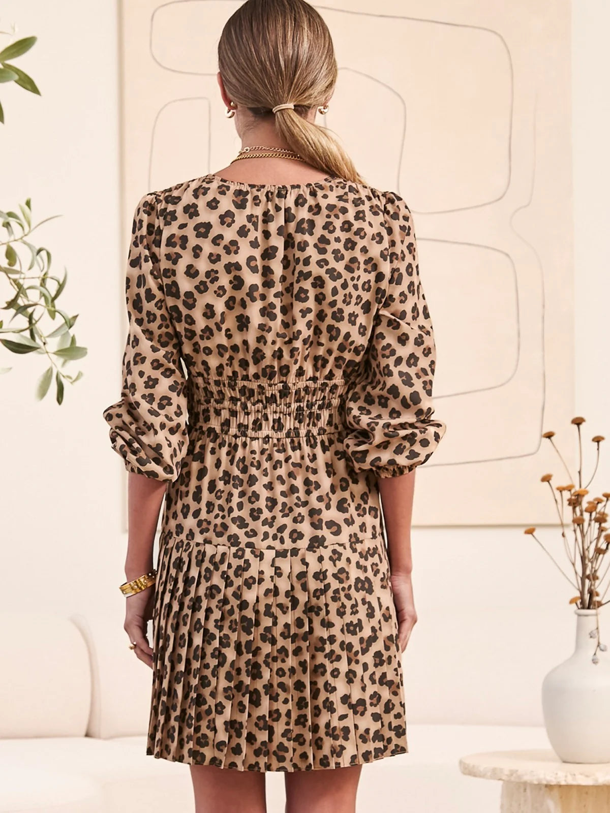 Lucu Leopard Mini Dress