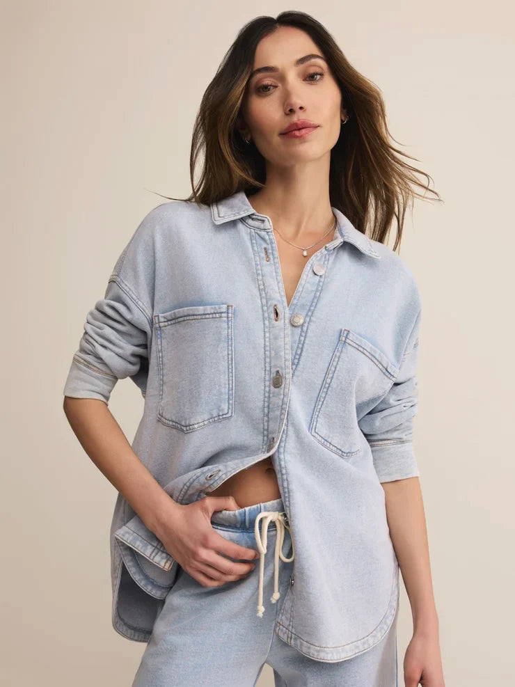 {Z Supply} All Day Knit Denim Jacket