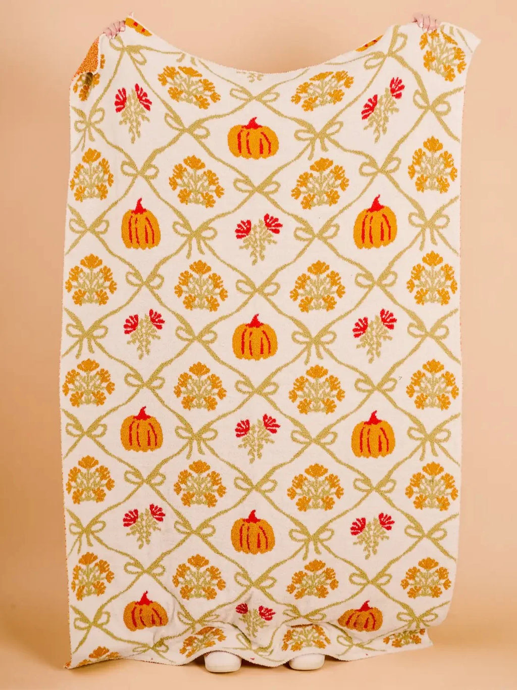 Cozy Dreams Luxe Blanket - Patchwork Pumpkins