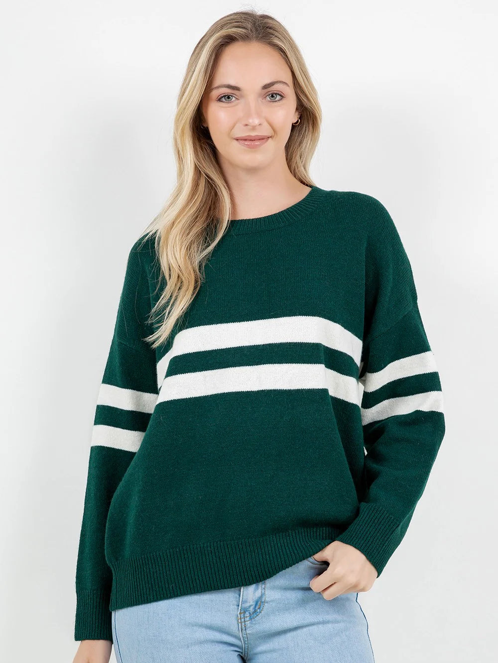 Reese Striped Crewneck Sweater
