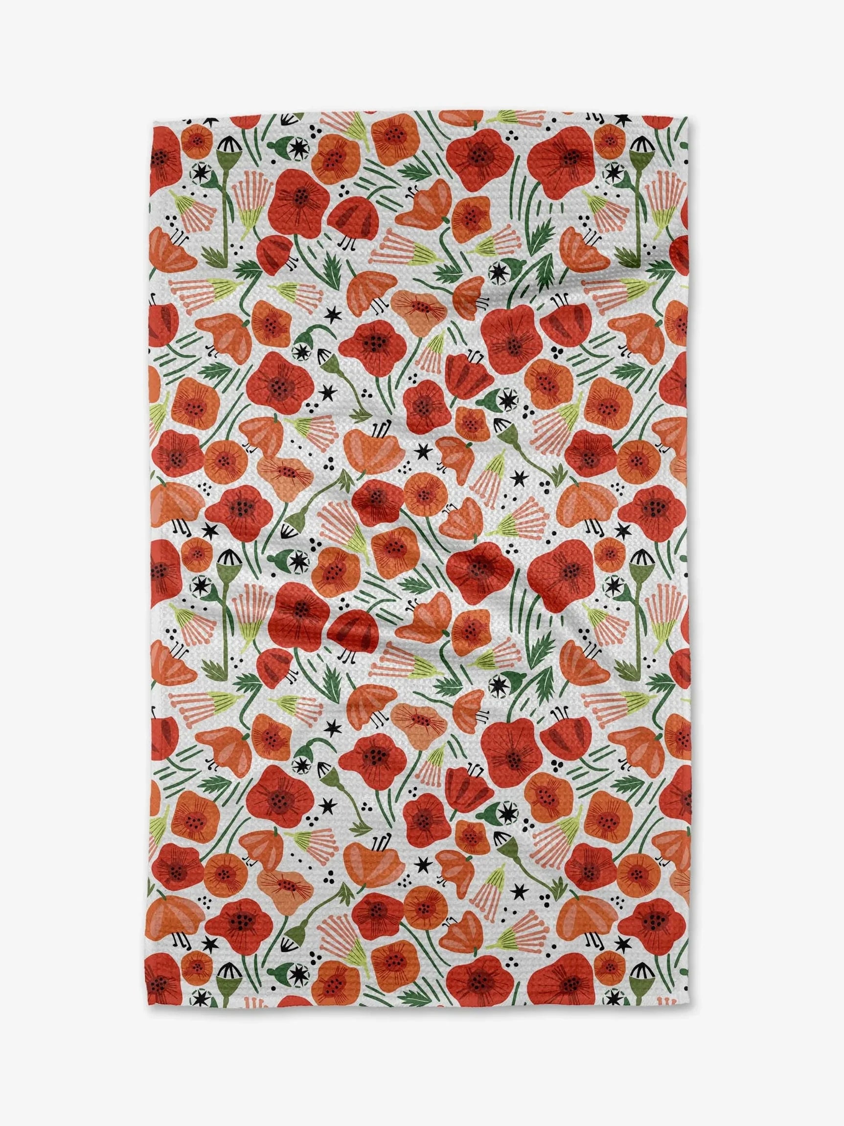 Geometry : Poppy Power Tea Towel