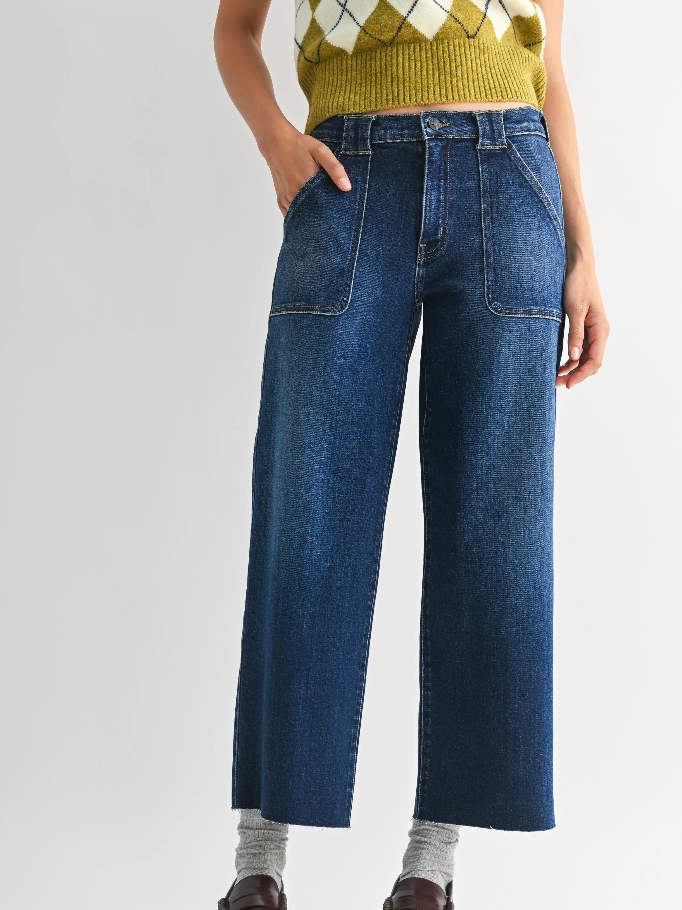 Just Black Denim : Petite Palazzo