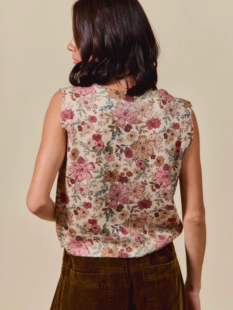 Elizabeth Floral Vest