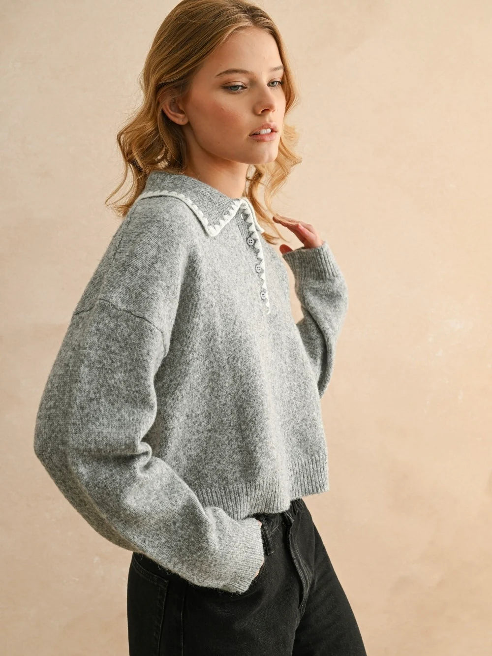 Eva Collared Sweater
