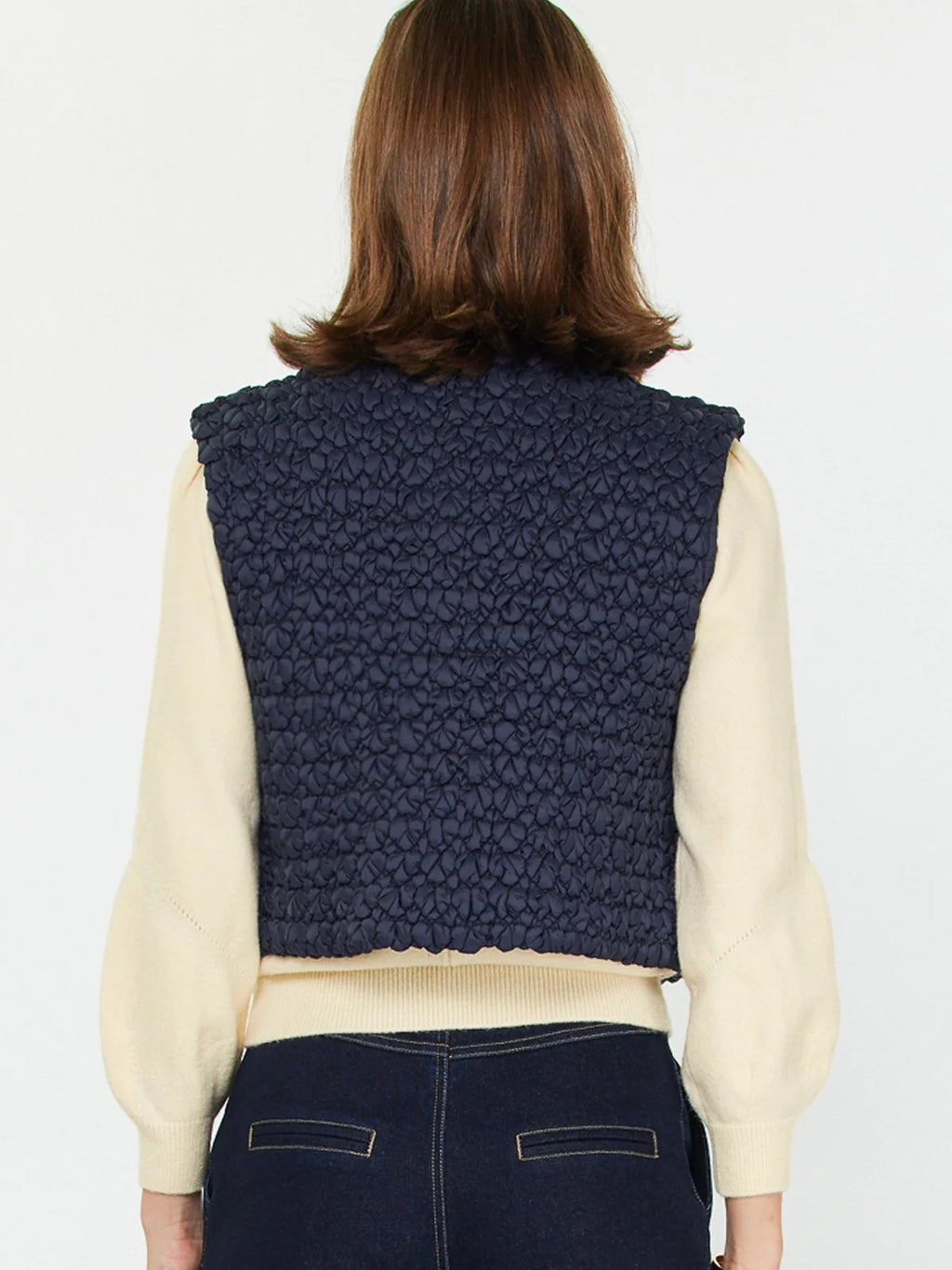 Quilted Cropped Vest
