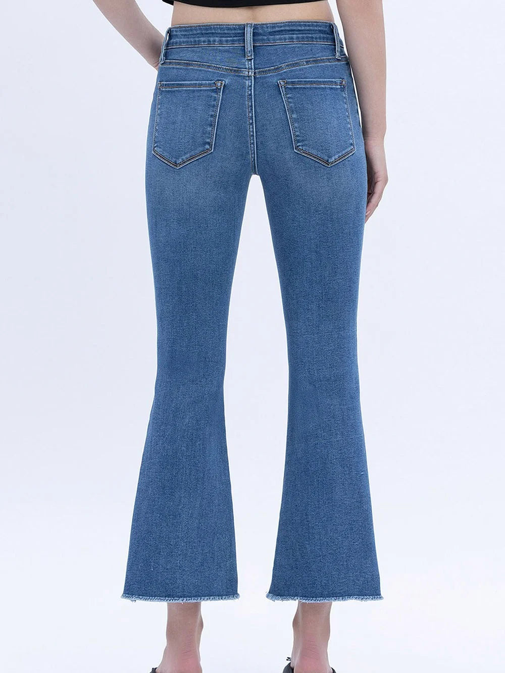 Vervet : Mid Rise Super Soft Crop Flare