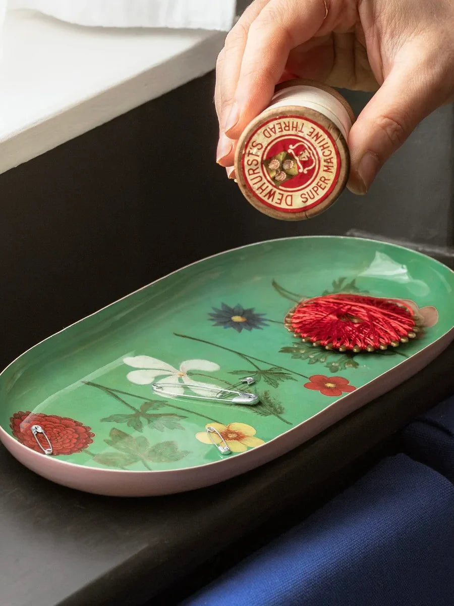 Festival of Flowers Enamel Tray