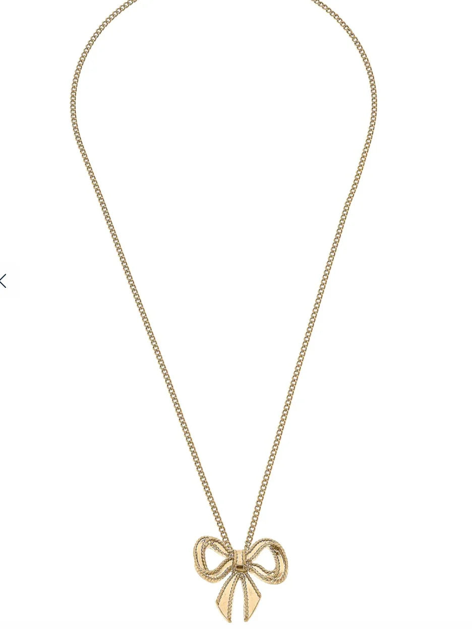 Dominique Bow Necklace