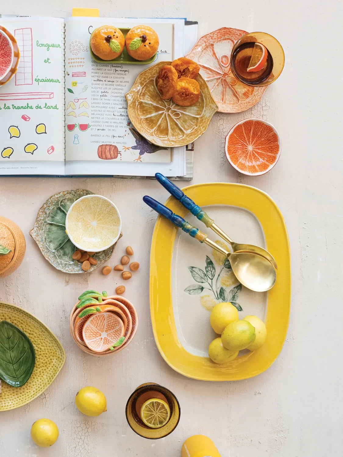 Stoneware Lemon Platter