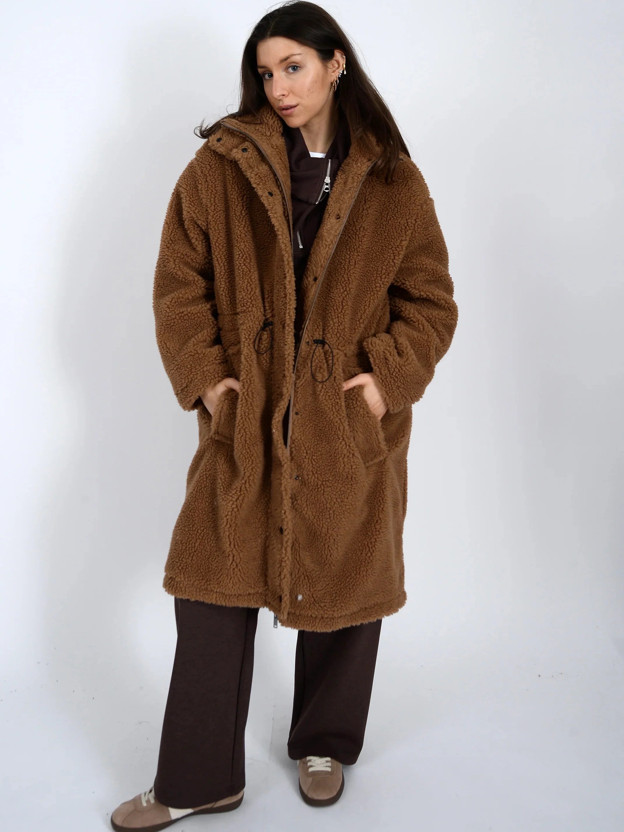 Mila Long Sherpa Jacket