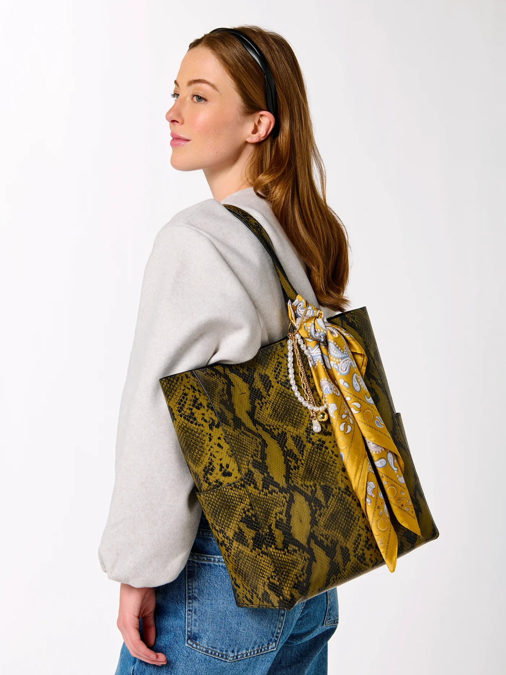 Faux Leather Twist Headband