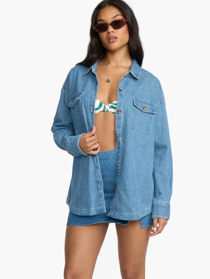 Fadeaway Denim Shacket