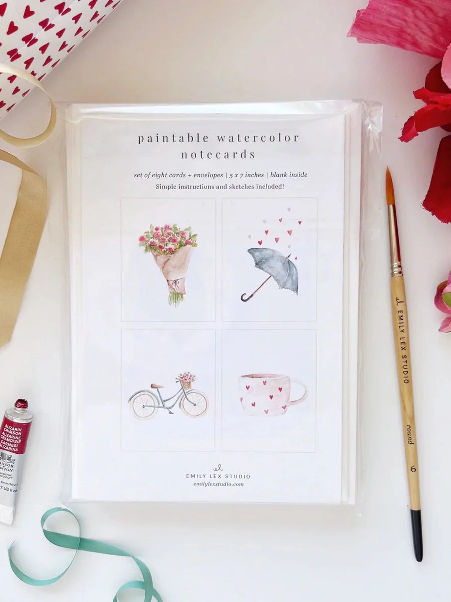 Emily Lex Paintable Notecards
